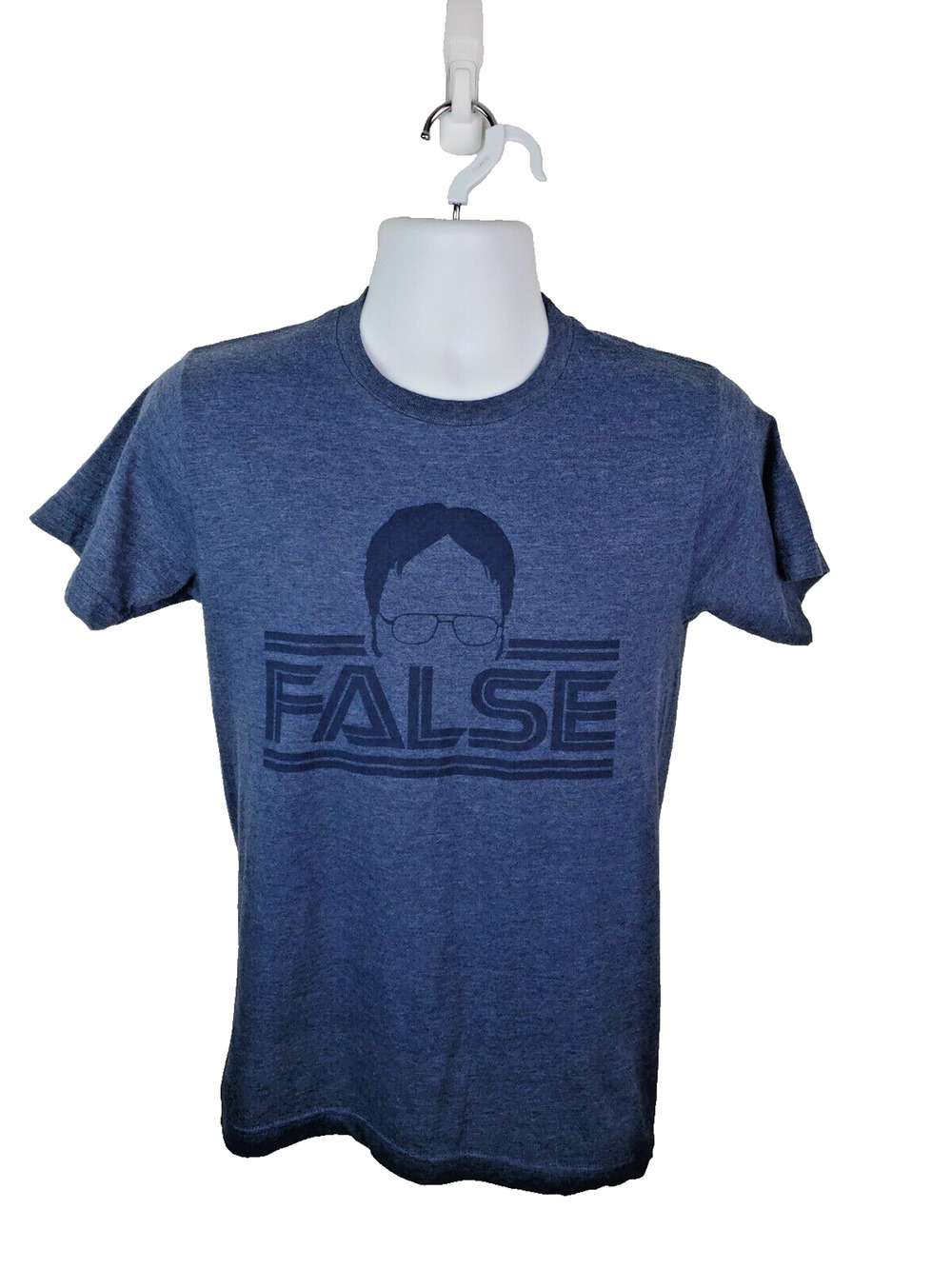 Official The Office TV Show Dwight Schrute False Blue/Gray Size Small